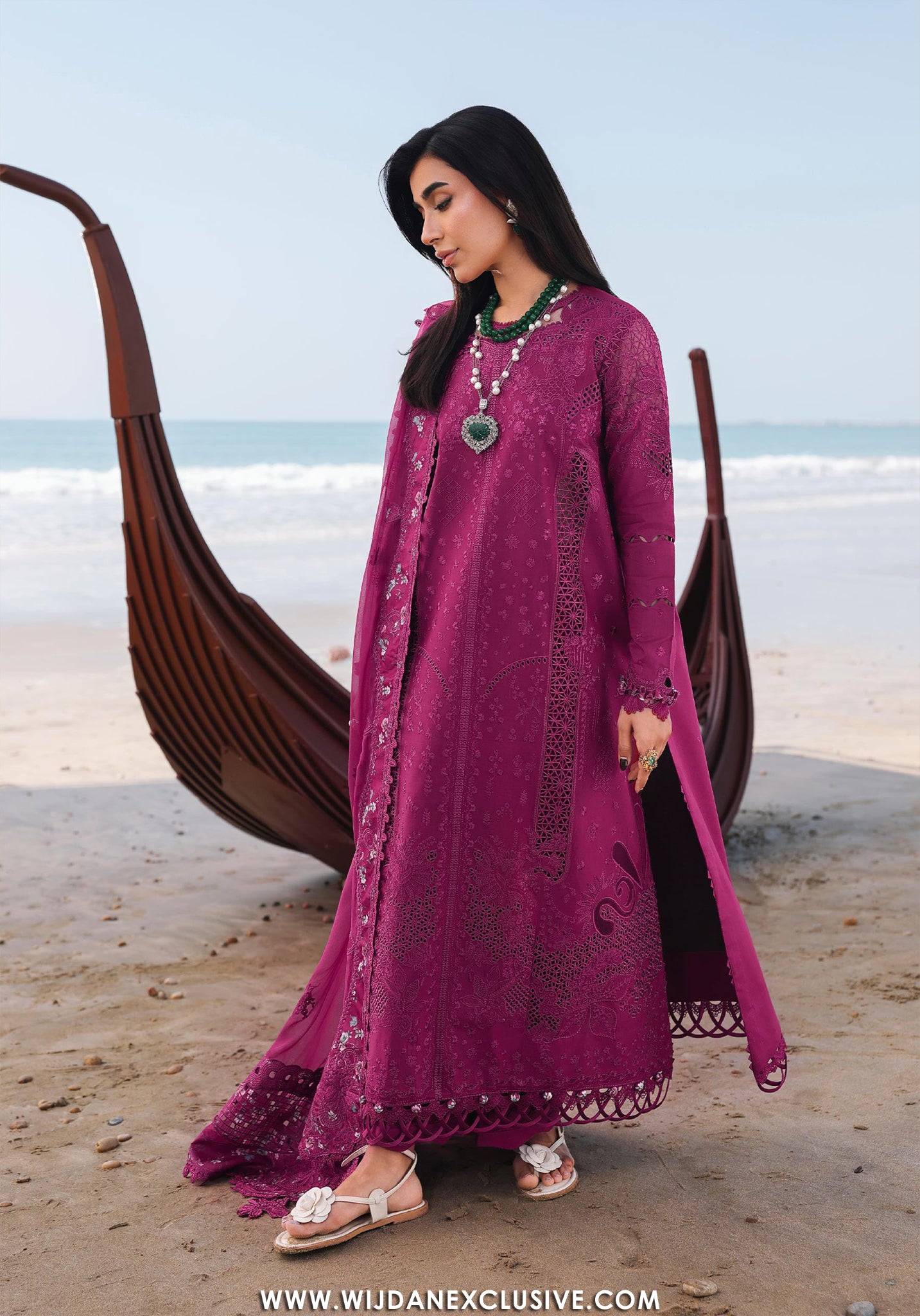 Sahil by Qalamkar | Unstitched Luxury lawn Collection - 2026 SA-01-ZARA