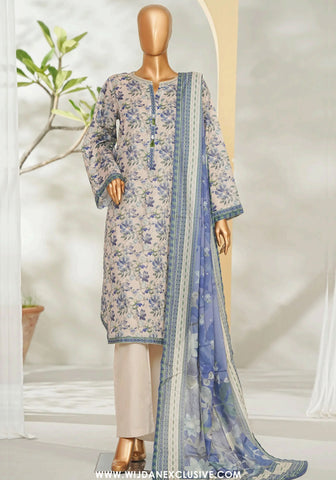 Bin Saeed Stitched Exclusive Printed Lawn Vol-I Collection - 2026 BSE-02-SKIN