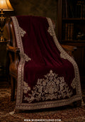 Mehfil-e-Noor Velvet Embroidered Women's Shawl Collection - 2026 (D-08)
