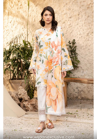 Elaheh Un-Stitched Printed Lawn'25 by M.Basics D-08