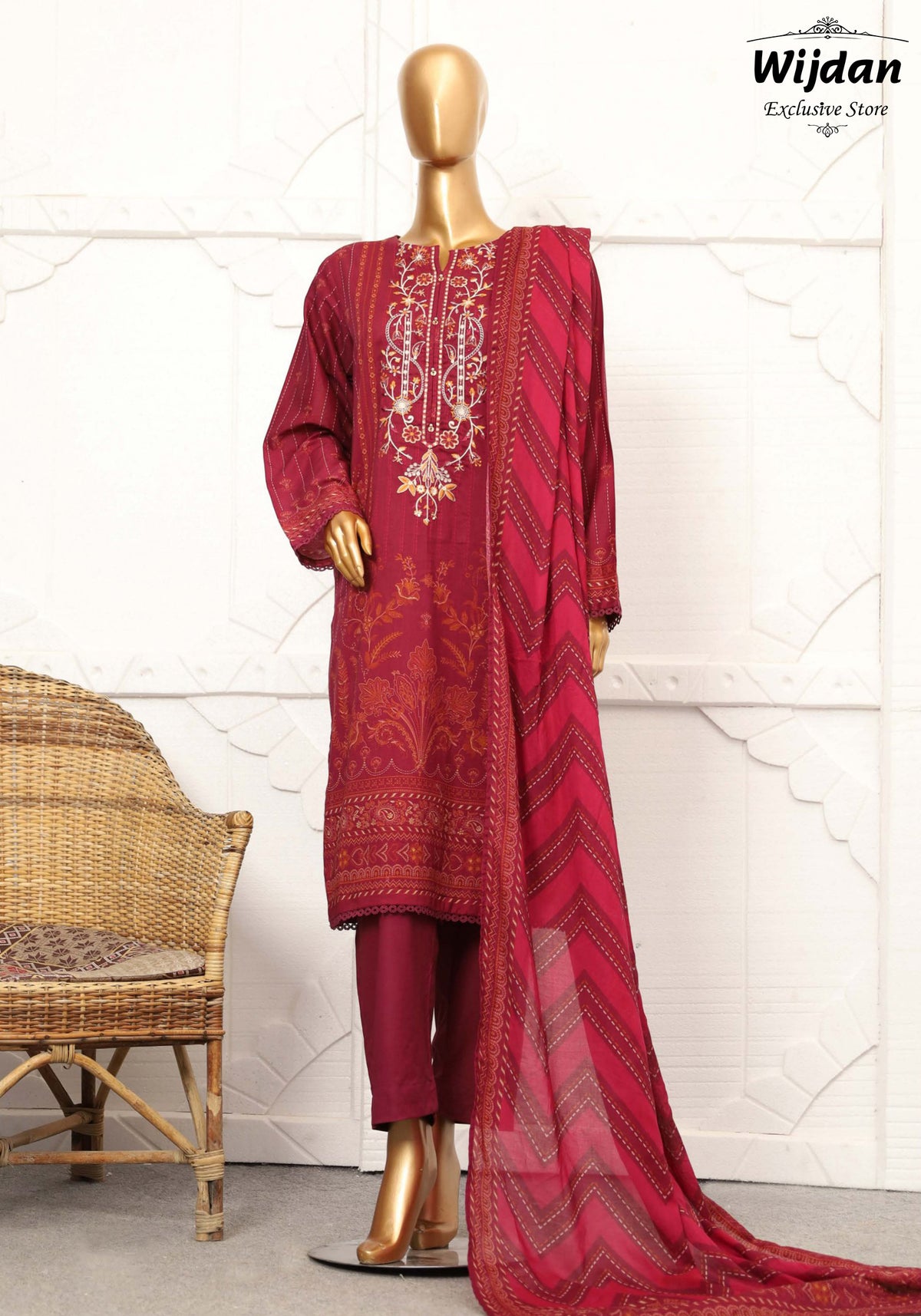 Sadabahar Embroidered Lawn Collection Vol-01 D-08