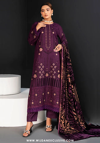 Palachi Unstitched Luxurious Embroirdered Winter Collection - 2025 (Purple)