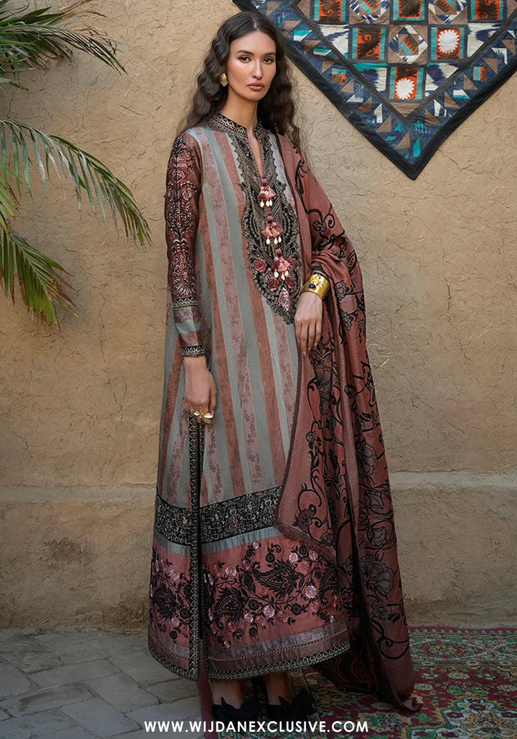 Broadway by Mushq | Unstitched Embroidered Viscose Collection'26 (DESERT DUSK)