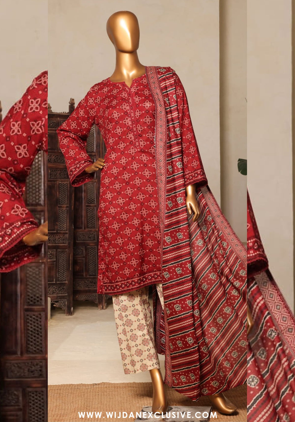 Bin Saeed Stitched Exclusive Printed 3PC Lawn Collection'25 Vol-11 D-08