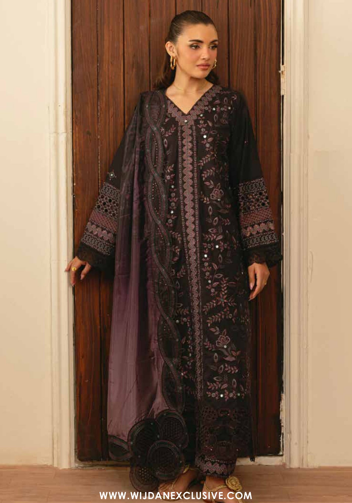Elsa by Marjjan | Unstitched Embroidered Lawn Collection - 2026 ( 212-B)
