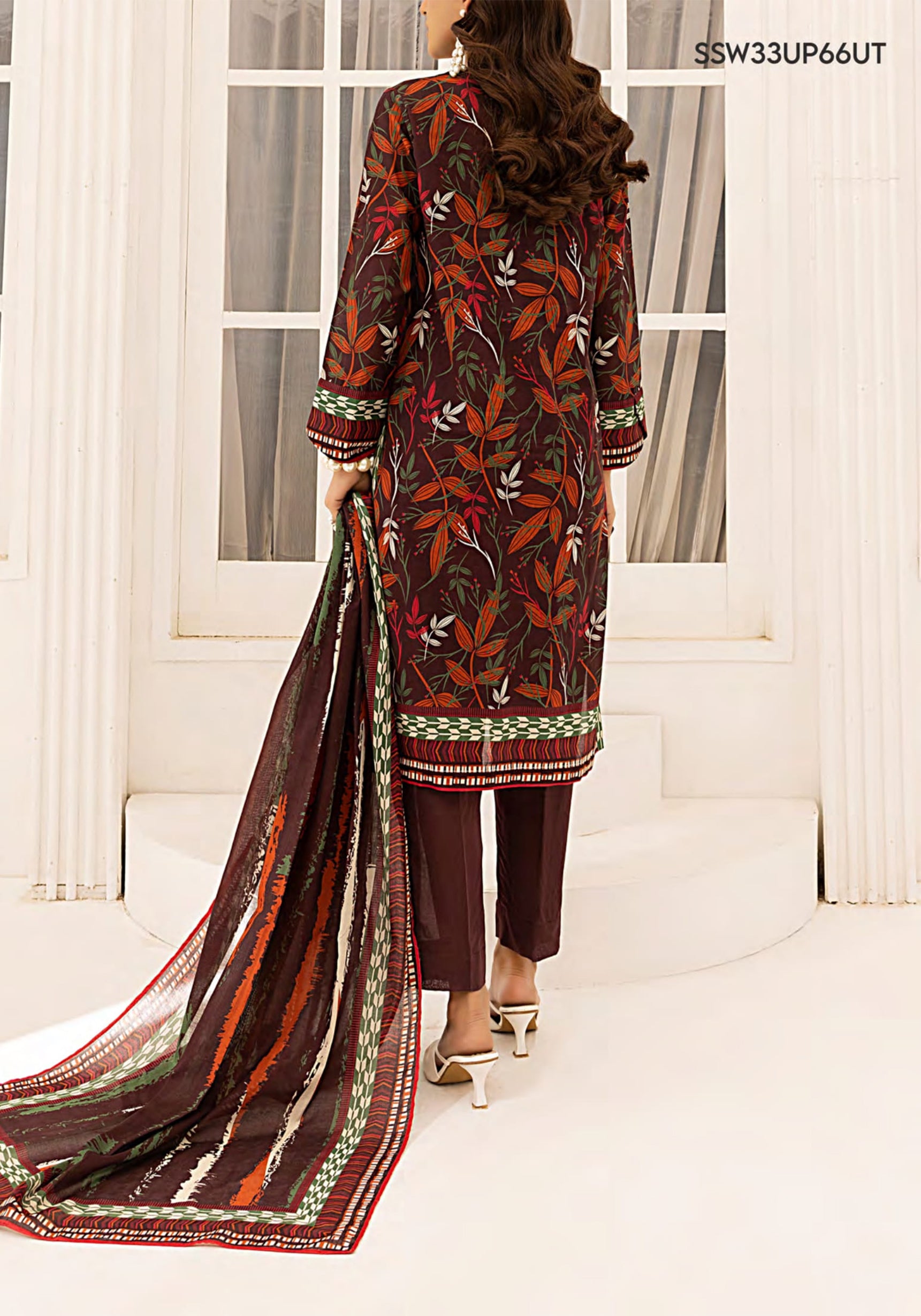 Laira 3Pcs Airjet Digital Printed Lawn Collection'25 by Sana & Sara D-08