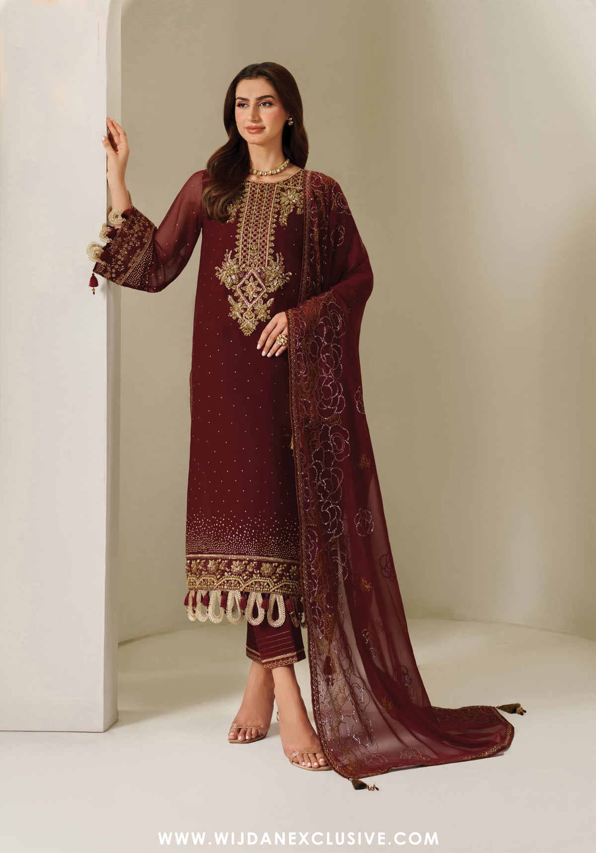 Alizeh Reena Handmade Unstitched Luxury Chiffon Collection - 2025 (KAVYA)