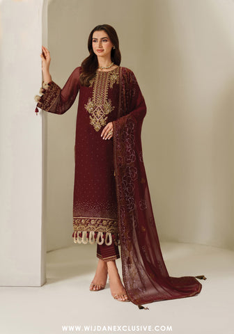Alizeh Reena Handmade Unstitched Luxury Chiffon Collection - 2025 (KAVYA)