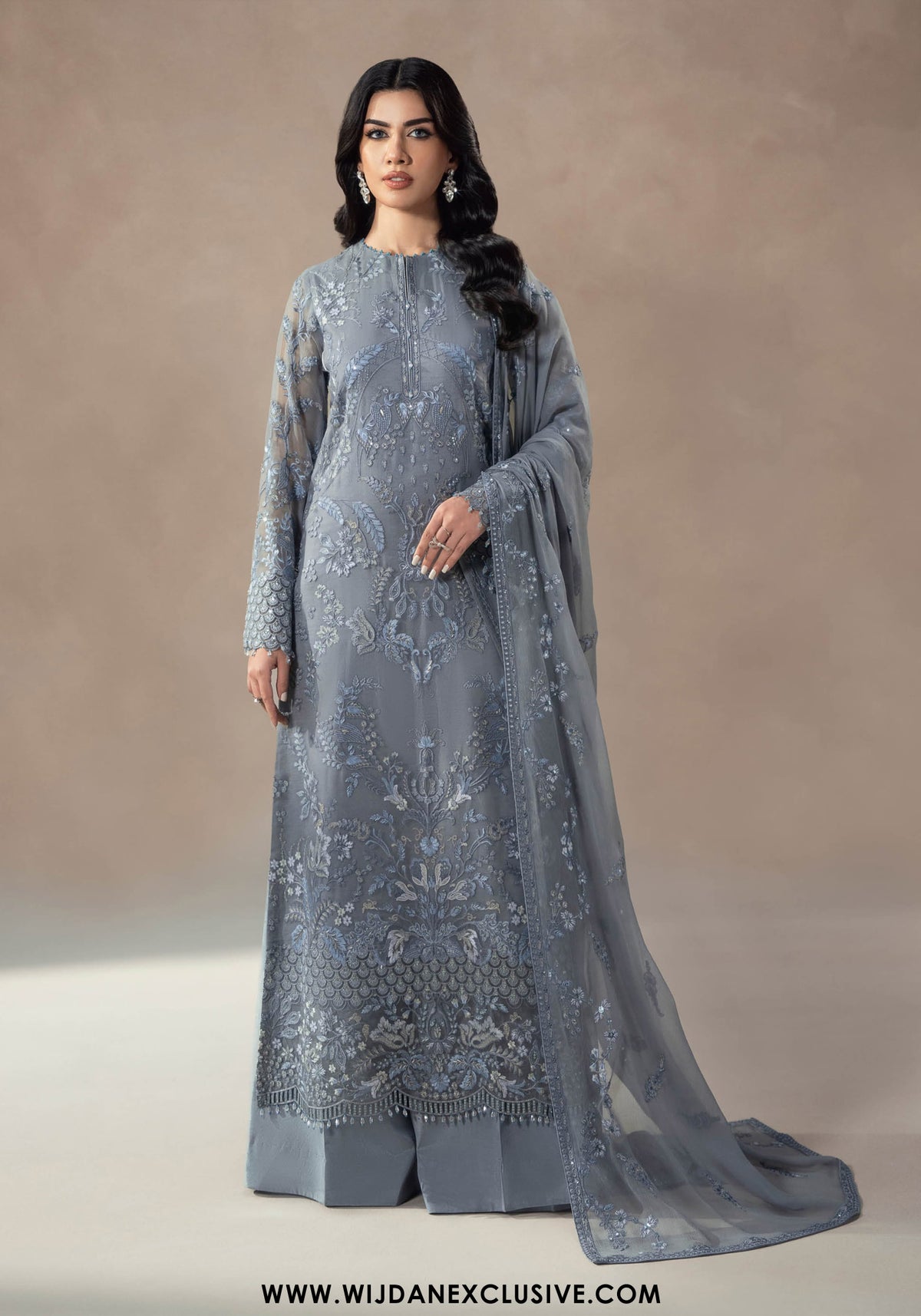 Afsanah by Lamisah | Unstitched Luxury Chiffon Formal Collection - 2025 (MOONLIT MIST)