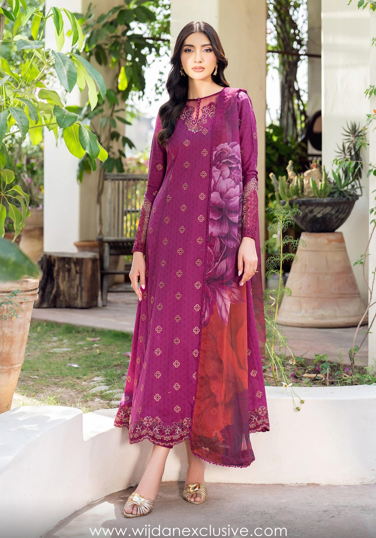 Nura Textured Lawn'25 by Zarif D-08