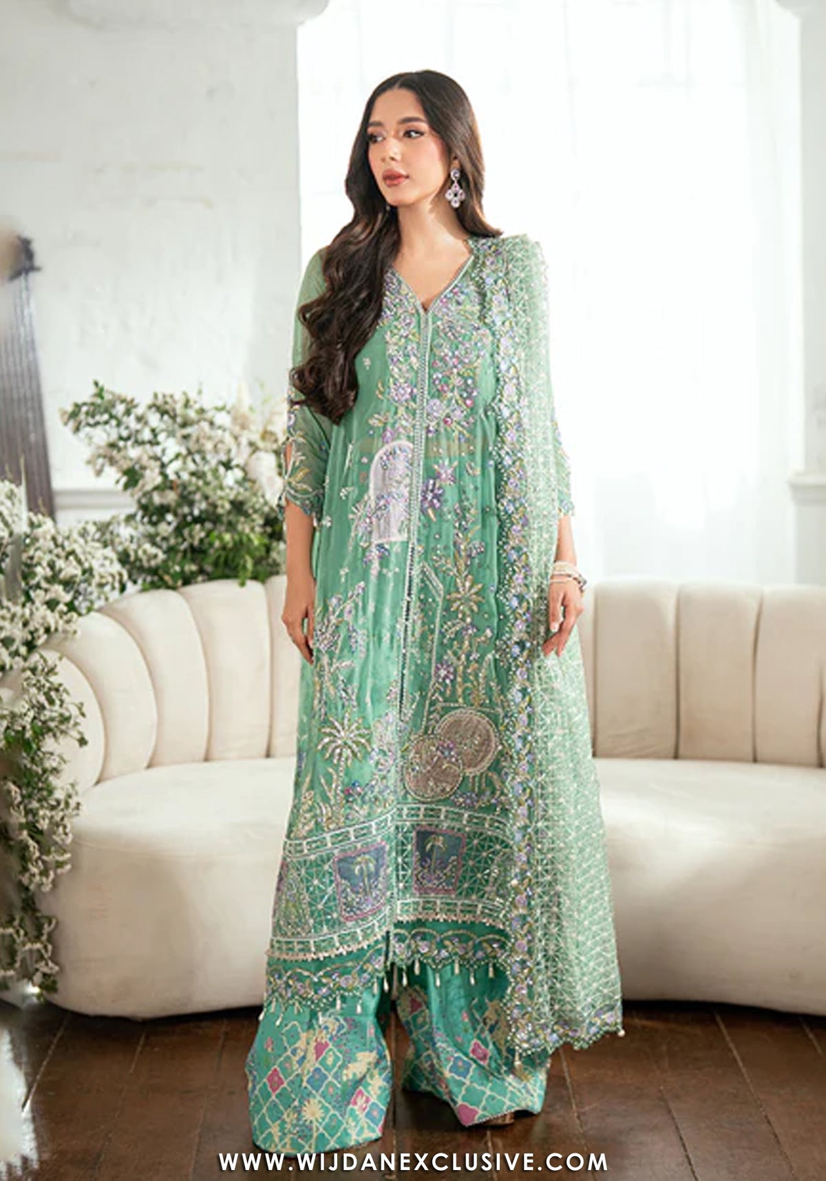 Sham Shandaar by Mushq | Unstitched Chiffon Collection - 2025 (ADAA)