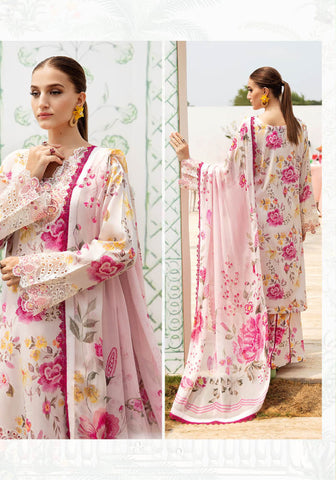 Rangrez Luxury Lawn Collection'25 Vol-06 by Ramsha N-608