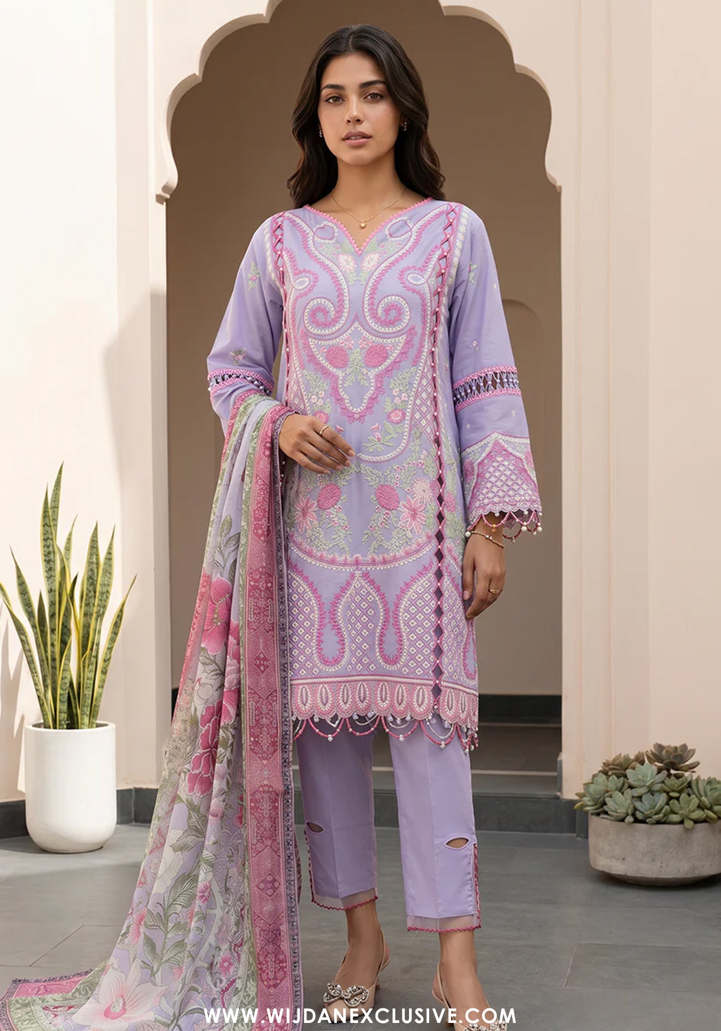 Zellbury Unstitched Signature Jacquard Embroidered Collection - 2026 (WUS-0614)