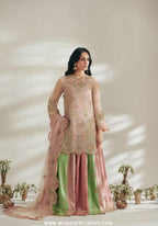 Vera Unstitched Embroidered Festive Formal Collection'26 (Blush Pink Shirt Set)