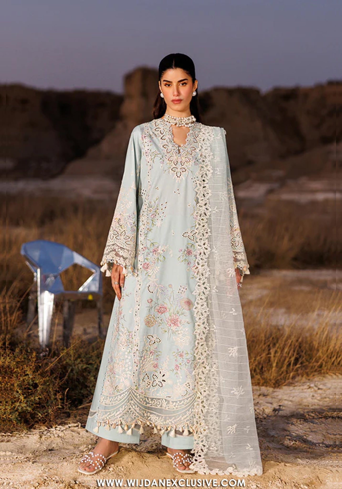 Sunlit Groove by Emaan Adeel | Unstitched Luxury Lawn Collection - 2026 (MORNING DEW)