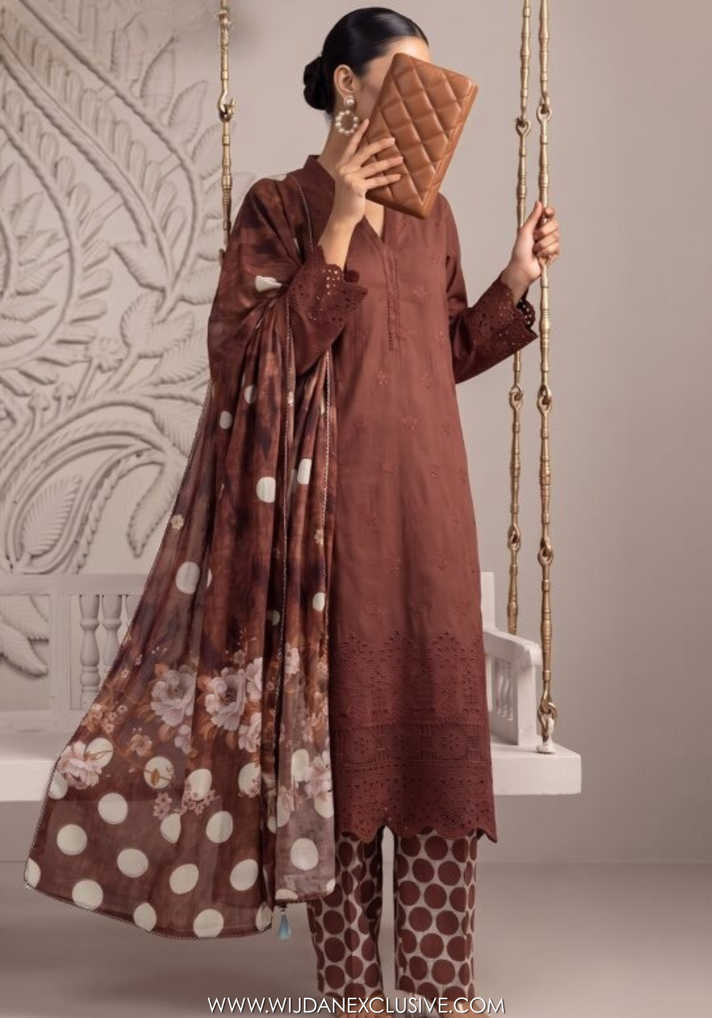 Neesha by Amna Khadija | Stitched 3pc Embroidered Collection - 2026 (D-08)