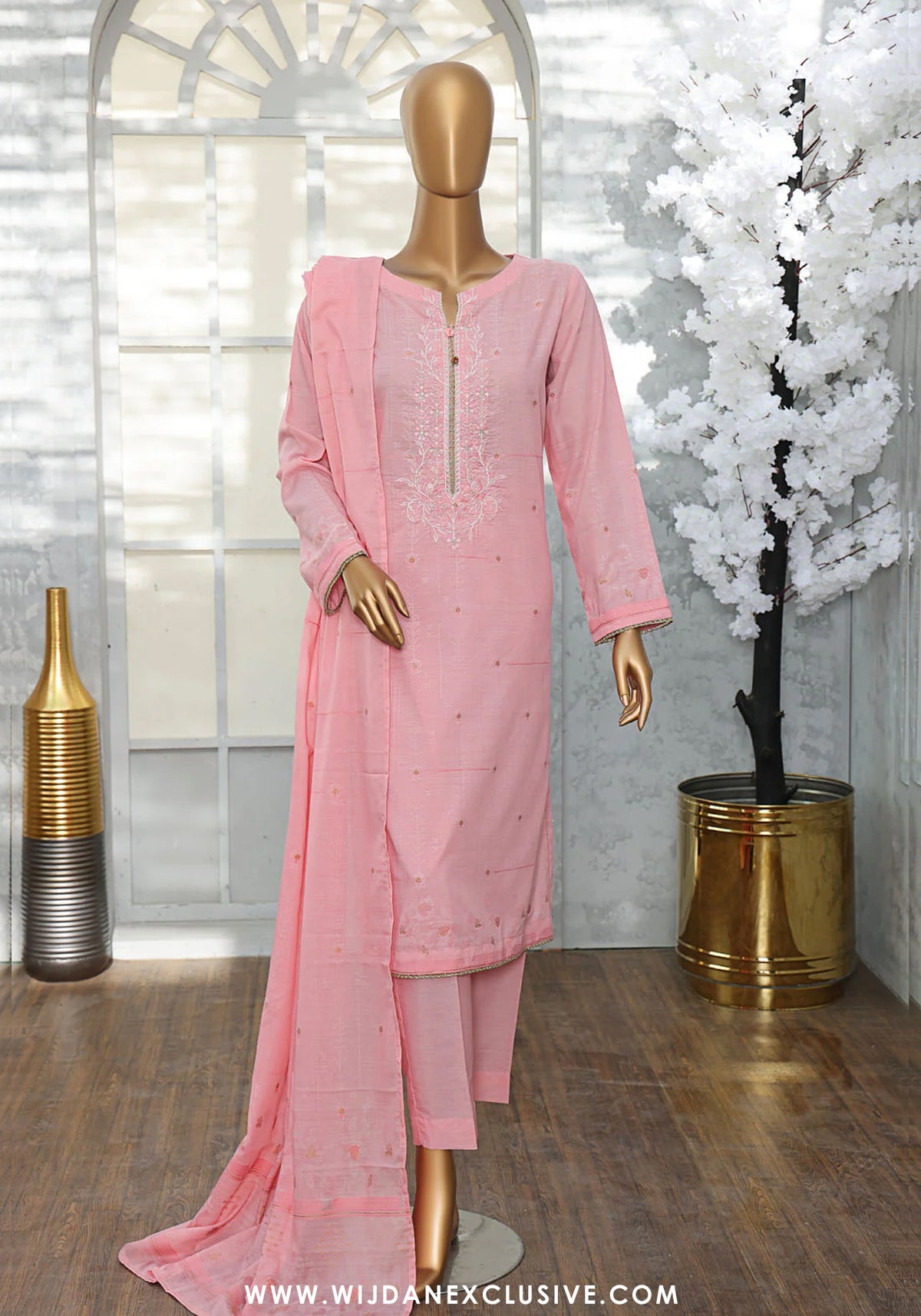 HZ Valencia Unstitched Embroidered Jacquard Vol-II Winter Collection - 2025 VJE-09