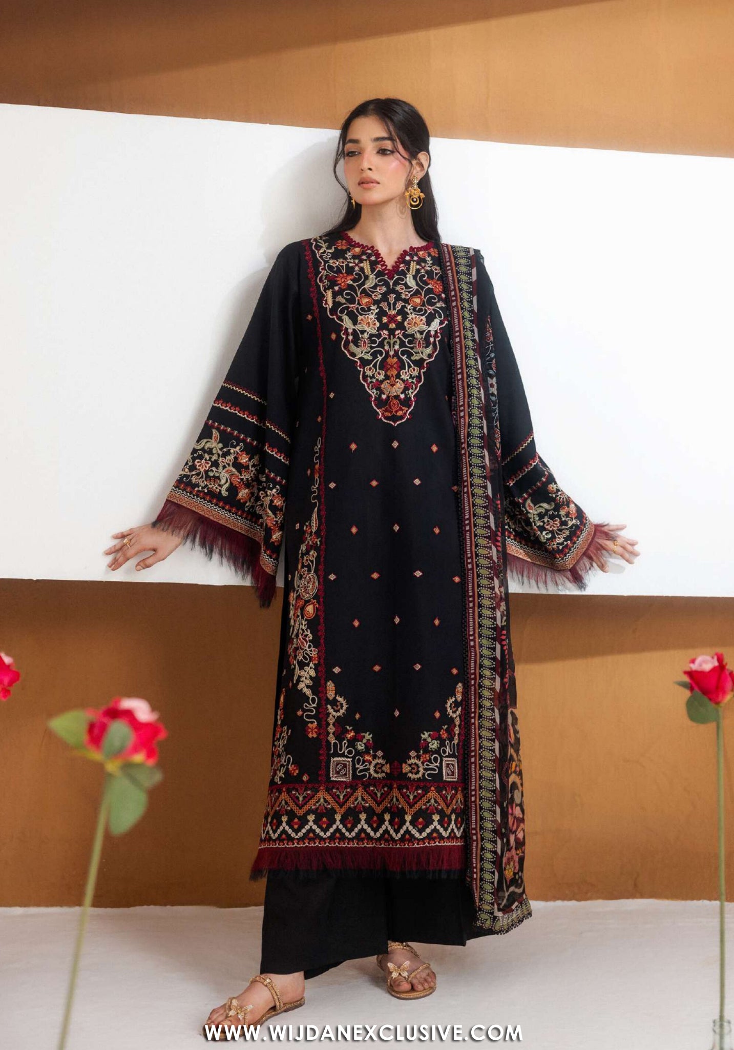 Zync by Florent | Unstitched Intermix Embroidered Viscose Collection'26 (D-08)