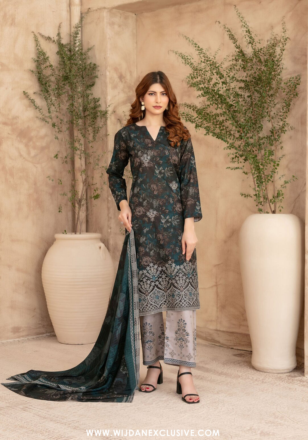 Merrachi by Tawakkal | Unstitched Embroidered Fancy Lawn Collection – 2026 (D-08)