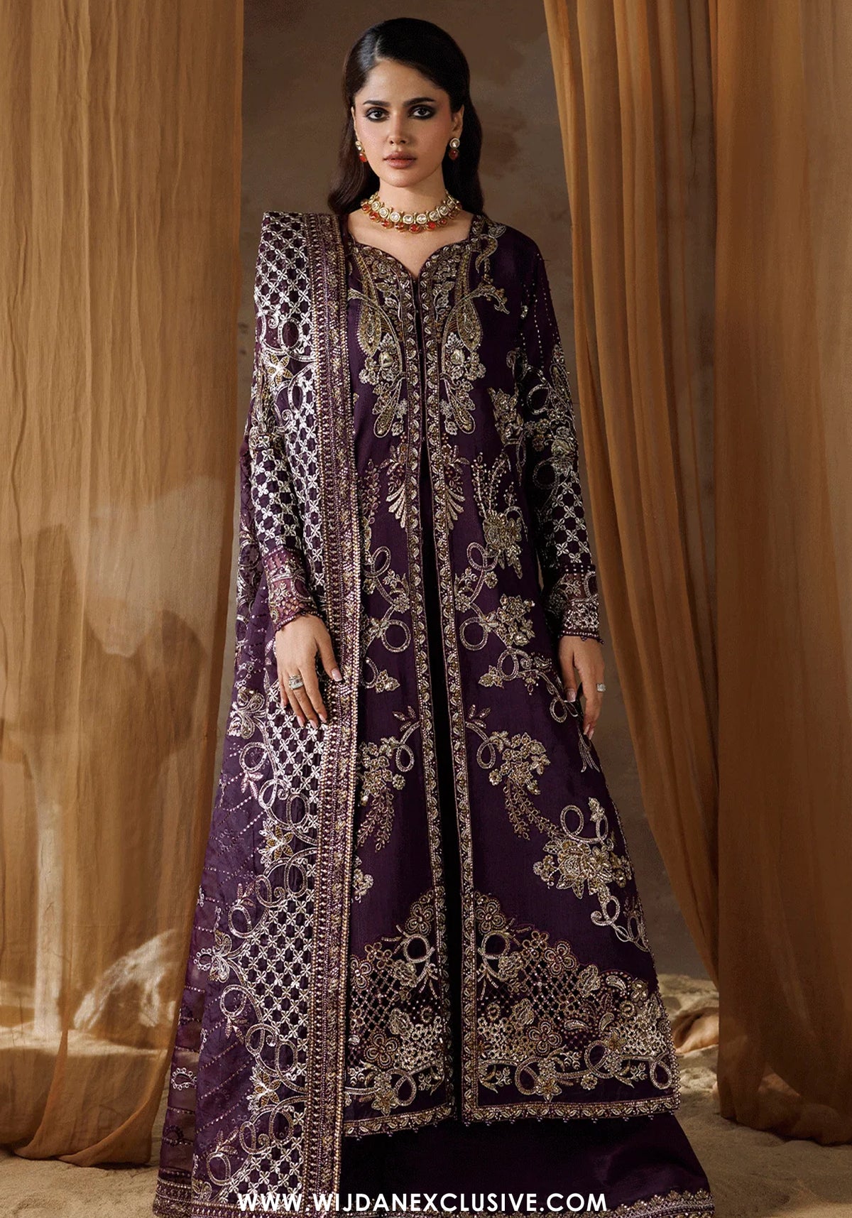 Shehnai by Ramsha | Unstitched Luxury Formal Raw Silk Collection'26 (SS-208)