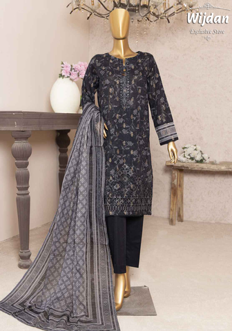 HZ Kalamkari Jacquard Embroidered Collection KJE-10