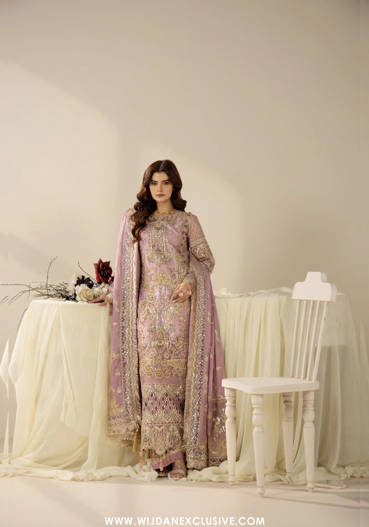 Areesha Unstitched Festive Formal Vol-23 Collection - 2026 (Lavender Luxe Ensemble)