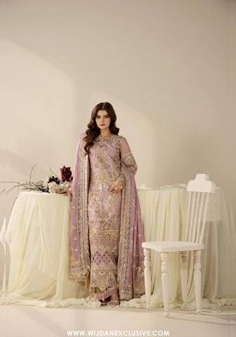 Areesha Unstitched Festive Formal Vol-23 Collection - 2026 (Lavender Luxe Ensemble)