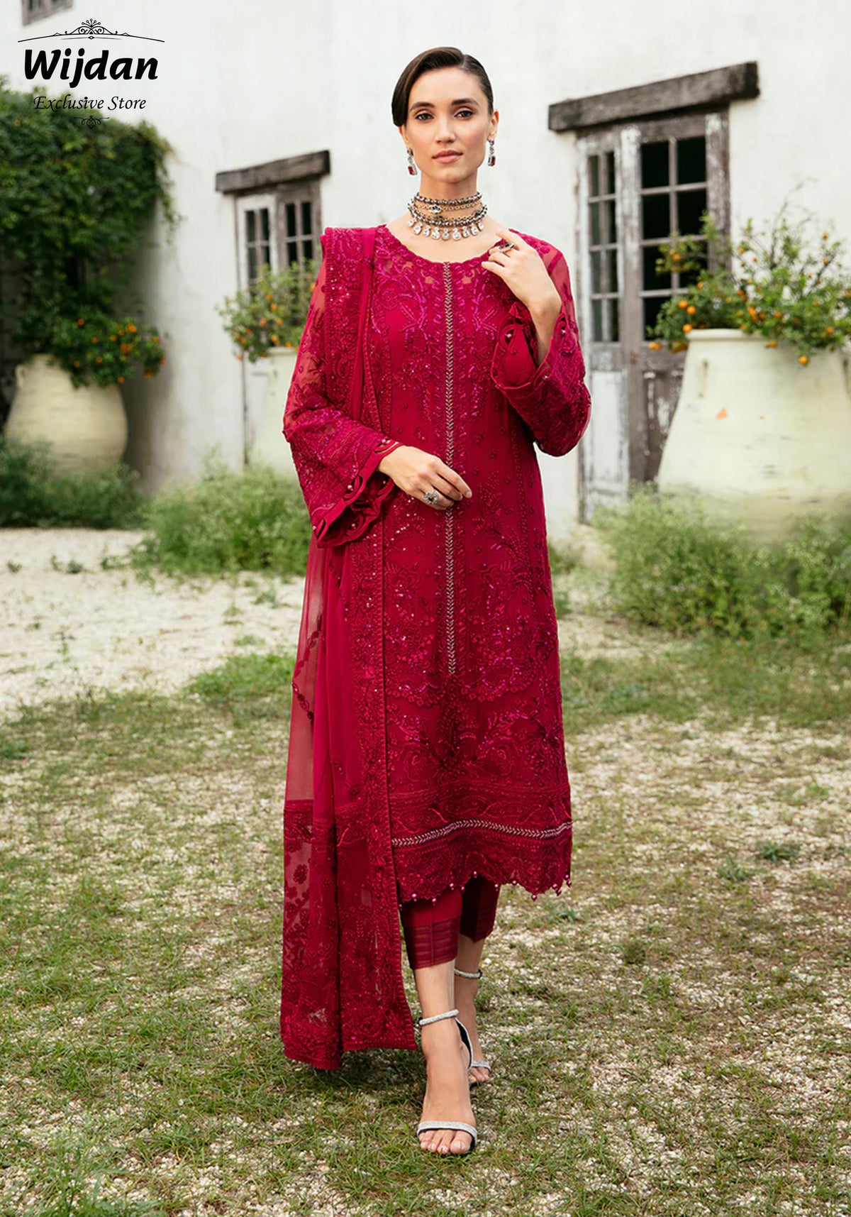 Gulaal Embroidered Chiffon EID Collection'24 MYSARIA D-08