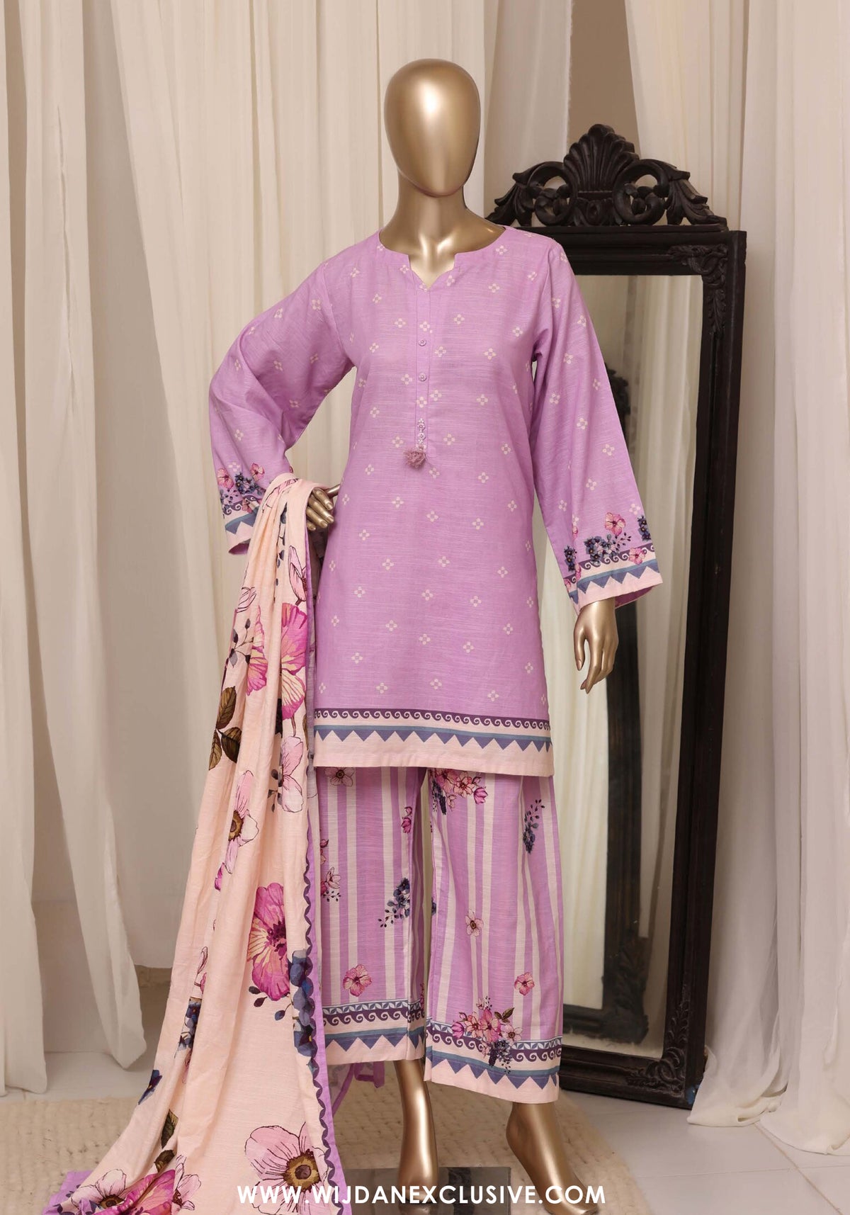 Sadabahar Stitched Printed Khaddar Collection - 2026 (D-08)