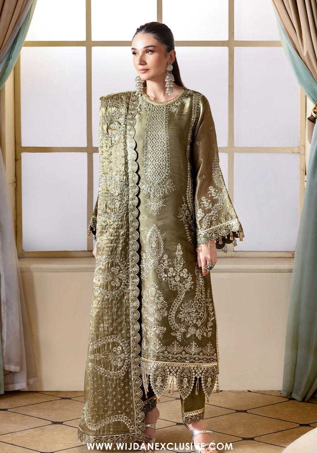 Aaina by Alizeh | Unstitched Silk Embroidered Wedding Collection - 2026 (HOORAB)
