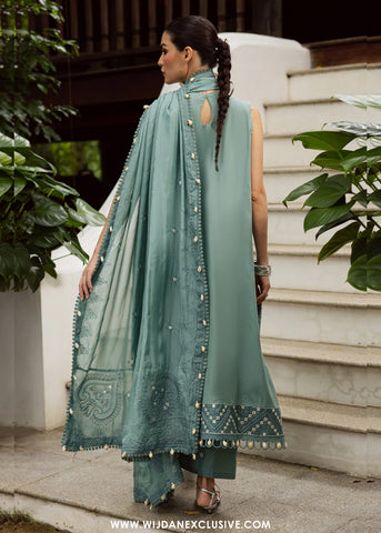 Lovella by Marjjan | Unstitched Embroidered Viscose Collection - 2025 MEV-43 B (ICE BLUE)