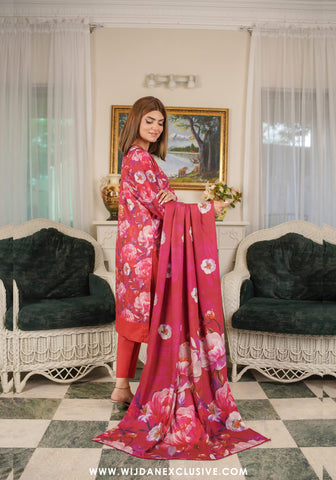 Sephora Unstitched Leather Zari Printed Collection - 2025 Series-V D-08