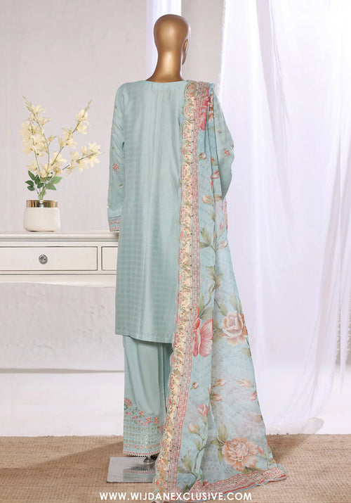 Bin Saeed Stitched Luxury Embroidered Jacquard Collection - 2026 BSJ26-07