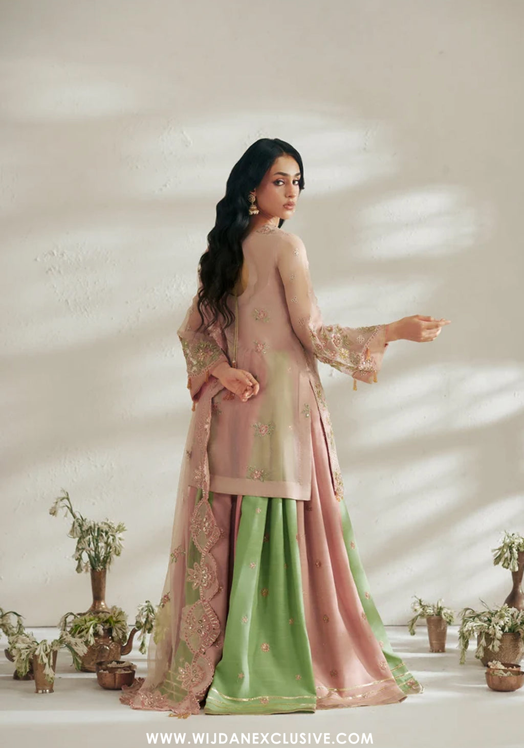 Vera Unstitched Embroidered Festive Formal Collection'26 (Blush Pink Shirt Set)