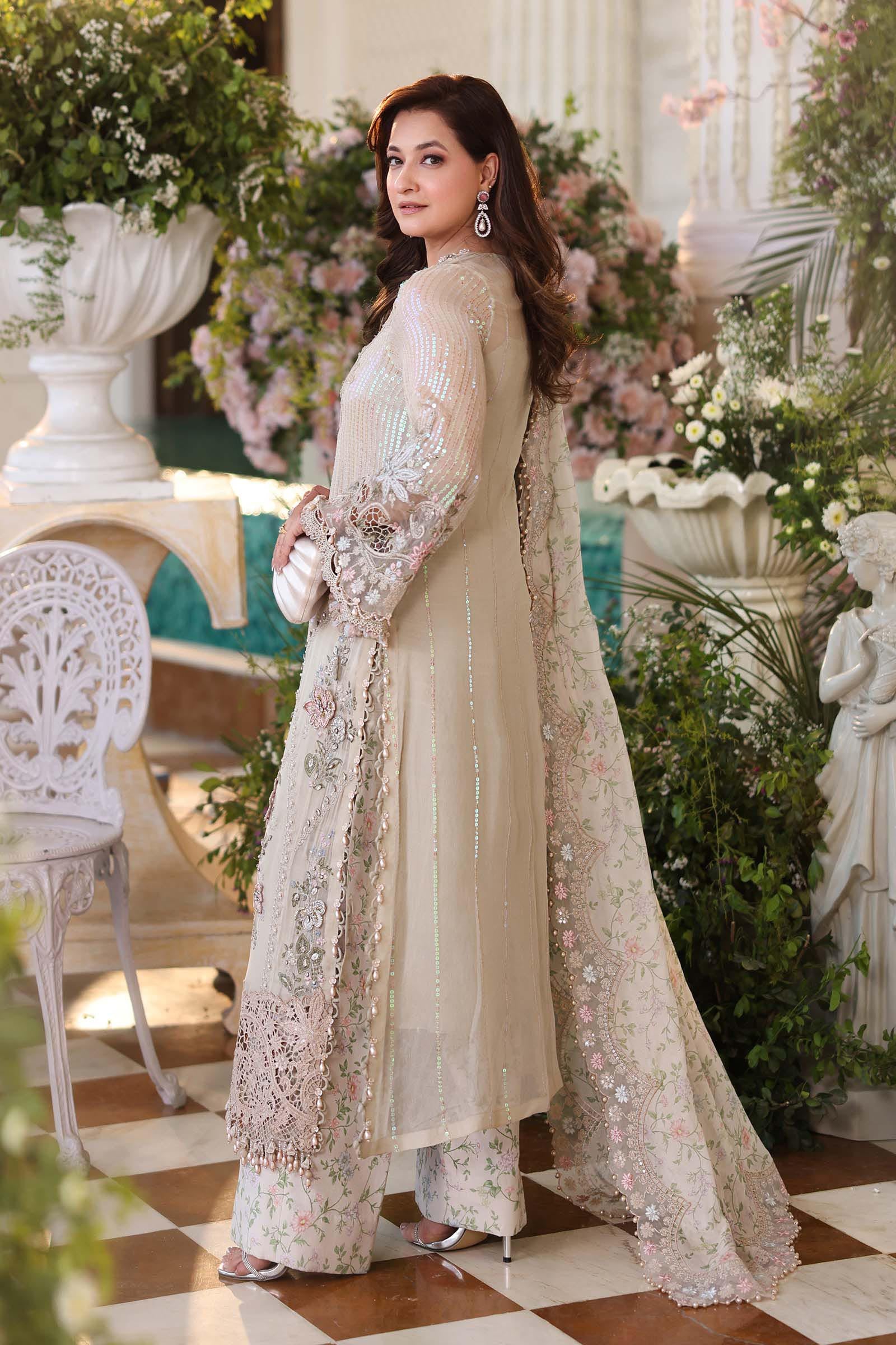 Tea Affair by Maria.B | Unstitched Formal Embroidered Chiffon Collection - 2026 (D-027)