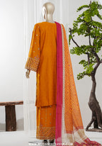 Bin Saeed Stitched 3pc Luxury Embroidered Jacquard Collection - 2026 (D-08)