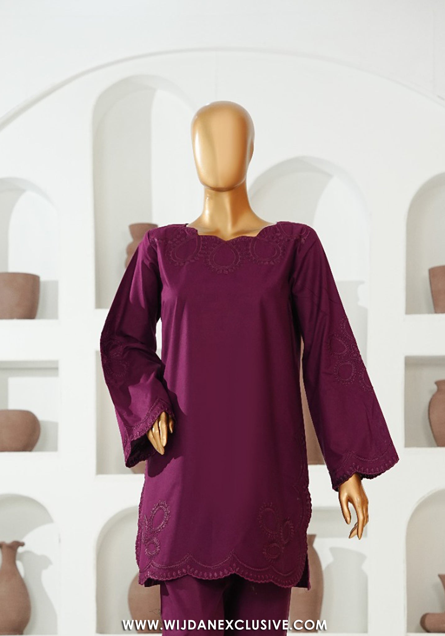 Aaramé Stitched 2PC Co-ords Cotton Embroidered Collection - 2026 (D-08)