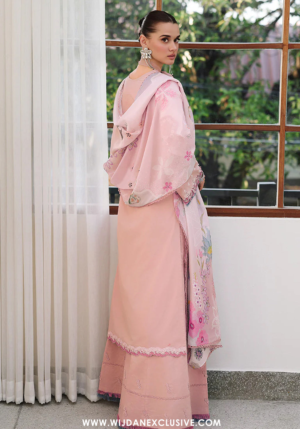 Qalamkar Unstitched Lawn Chikankari Eid Edit'26 (NOURA)