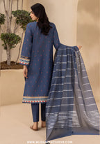 Zellburry Unstitched 3pc Printed & Embroidered Lawn Collection - 2026 (WUS-0706)