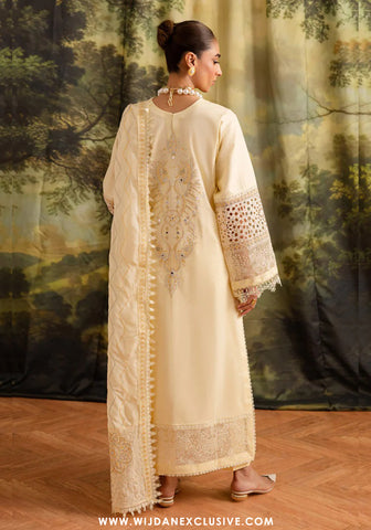 Marjjan Guzel Unstitched Embroidered Lawn Collection - 2025 SMC-203 (Yellow)