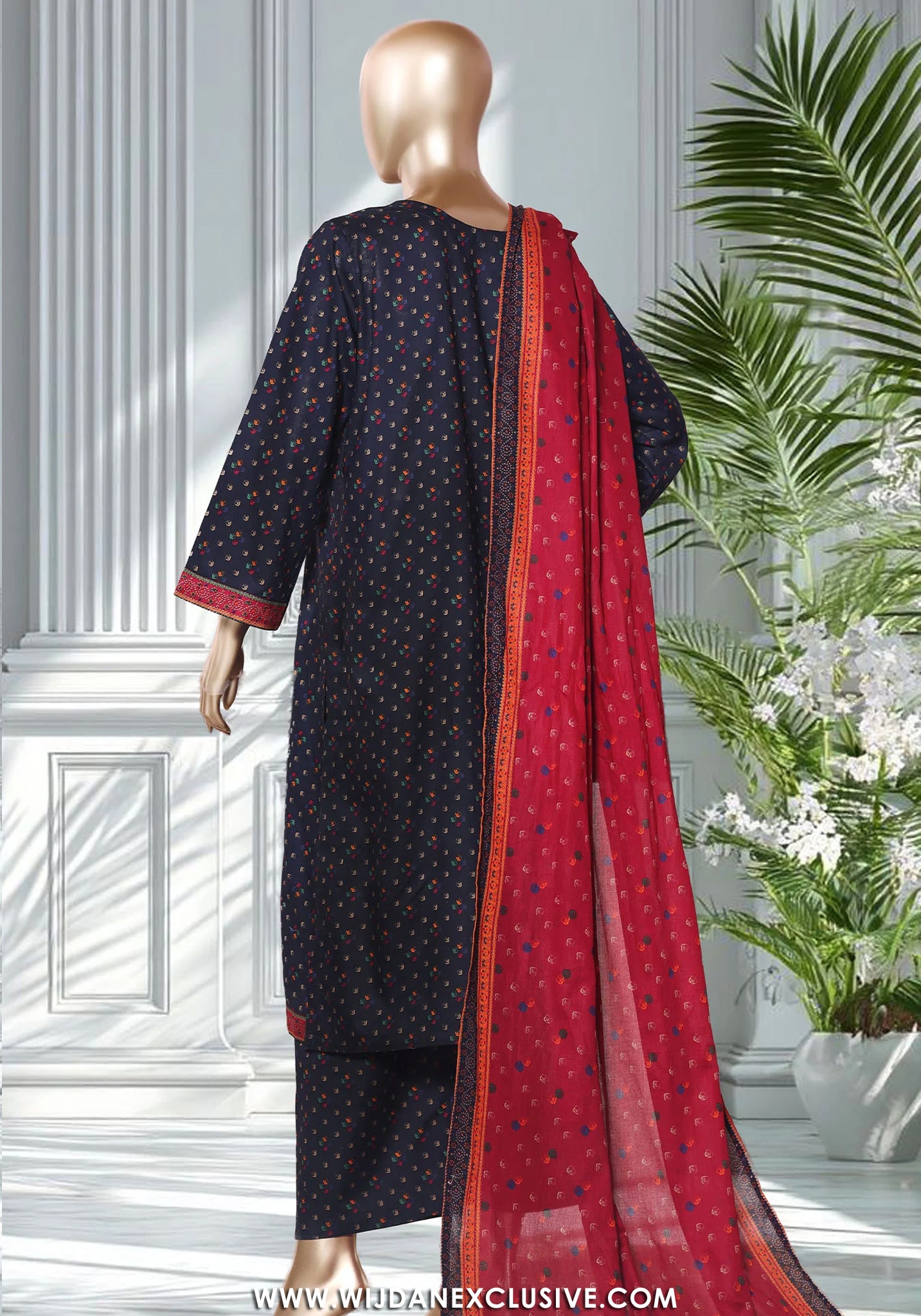 Bin Saeed Stitched Exclusive Printed Lawn Vol-V Collection - 2026 (D-08)