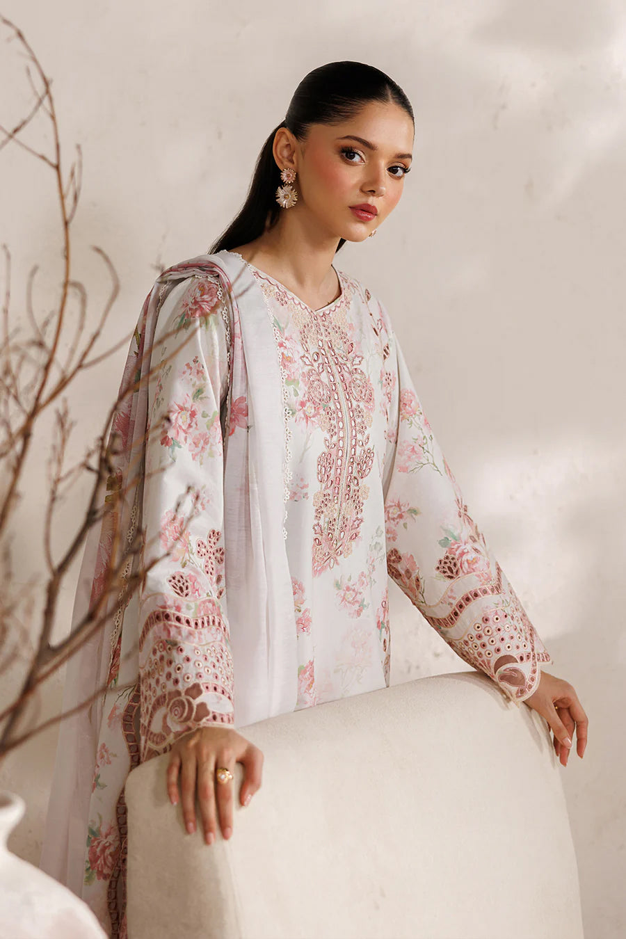 Iznik Unstitched Embroidered Festive Lawn Collection - 2026 (IBE-04)