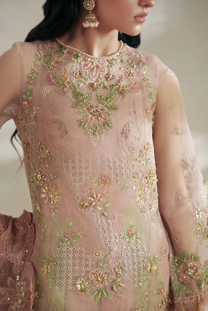 Vera Unstitched Embroidered Festive Formal Collection'26 (Blush Pink Shirt Set)