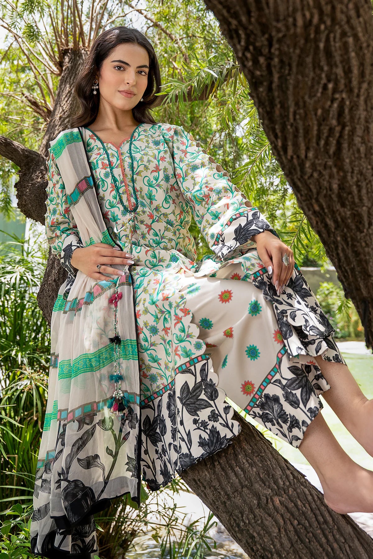 C-Prints by Charizma | Unstitched Printed Lawn Vol-03 Collection - 2026 (CP6-27)