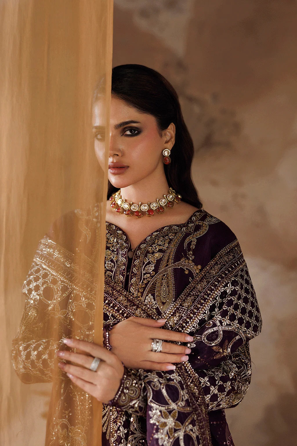 Shehnai by Ramsha | Unstitched Luxury Formal Raw Silk Collection'26 (SS-208)