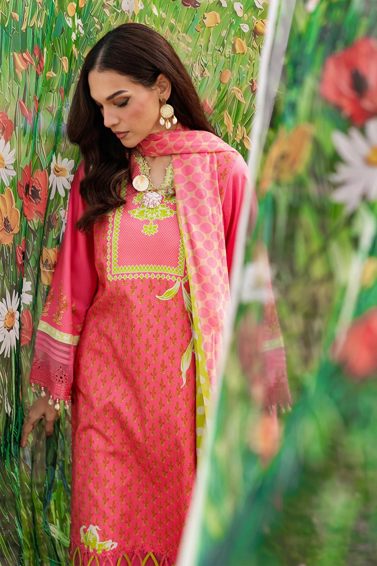 Combination by Charizma | Unstitched Embroidered Lawn Vol-II Collection - 2026 (CC6-18)