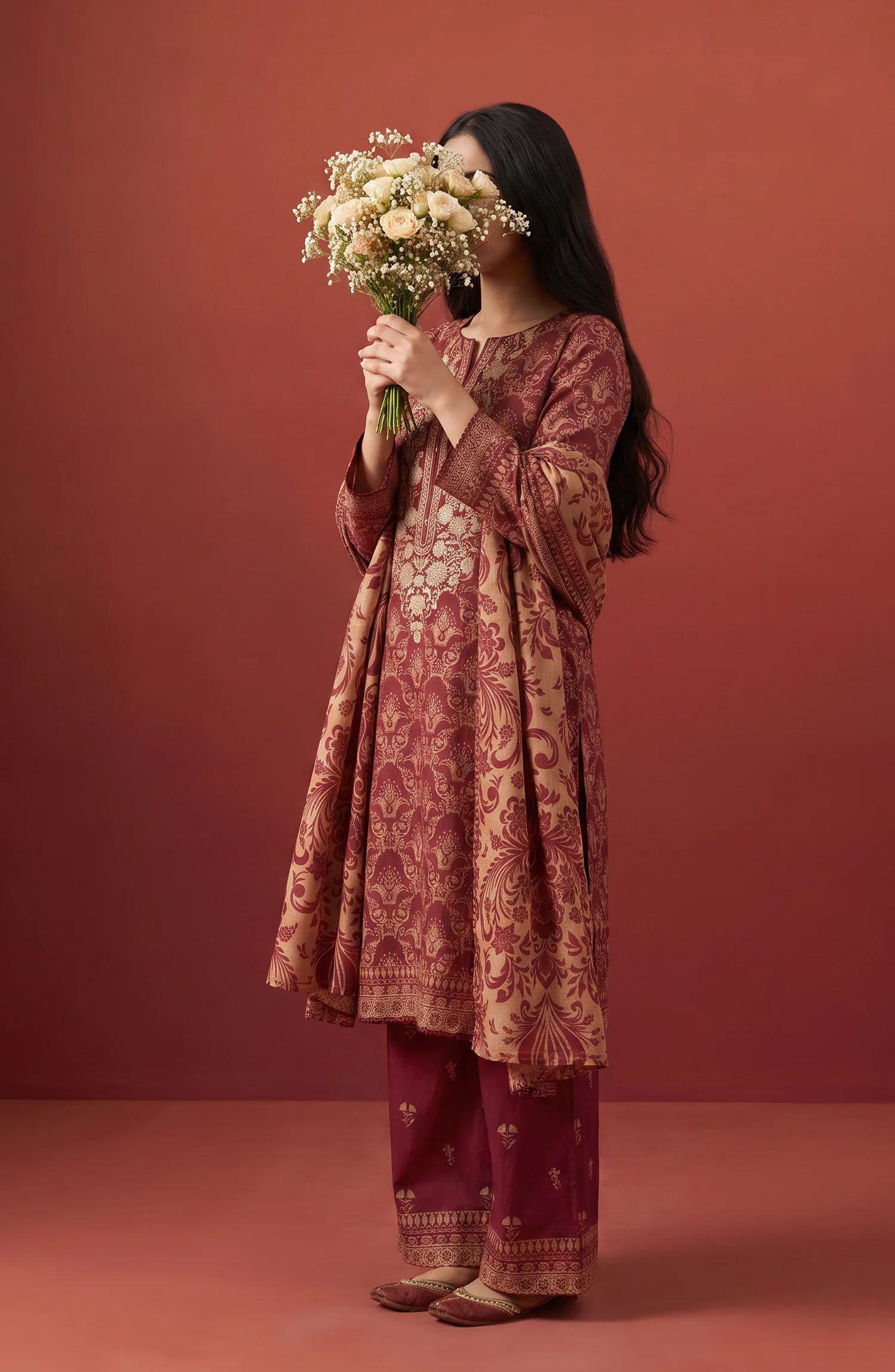 Rang E Bahar by Amna Khadija | Stitched Embroidered Lawn Collection - 2026 (D-08)