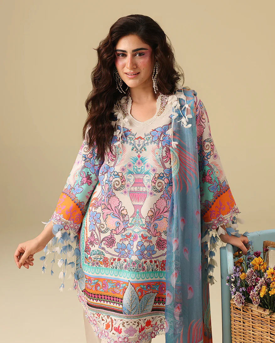 Soleil by Mushq | Unstitched Printed & Embroidered Lawn Collection - 2026 (EDEN WHISPER)