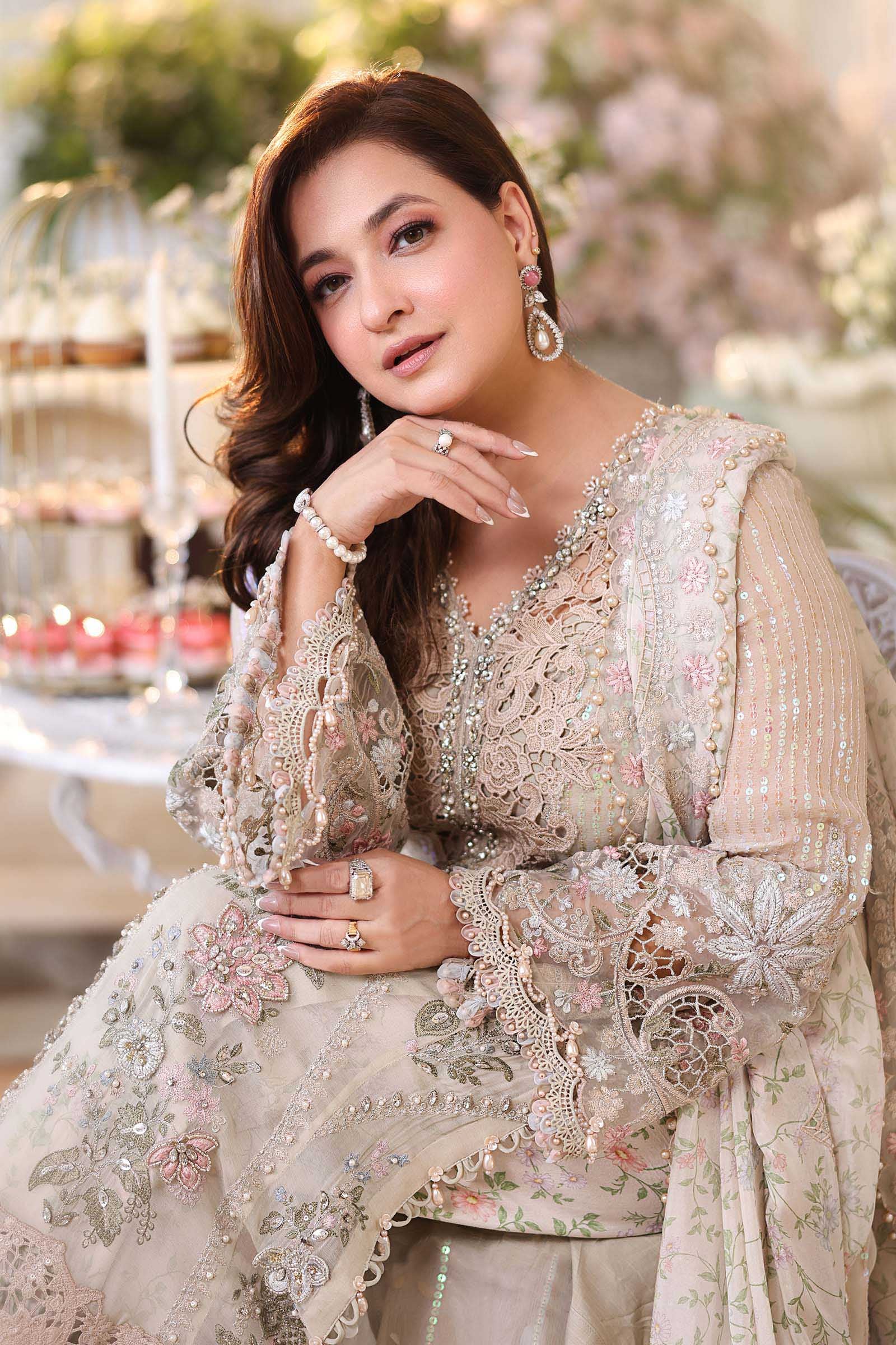 Tea Affair by Maria.B | Unstitched Formal Embroidered Chiffon Collection - 2026 (D-027)