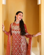 Bachelorette Chronicles by Mushq | Unstitched Embroidered Chiffon Collection'26 (ROSE ROMANCE)